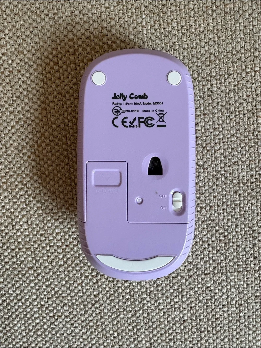 Wireless Jelly Comb Lavender Mouse 💜💜💜